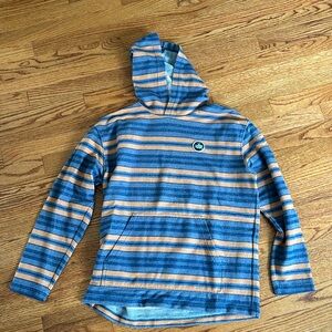 HURLEY Men’s Top Pullover Hoodie Cotton Stripped Sz M PERFECT
